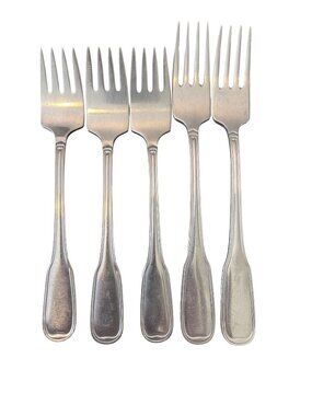 Gense 18-8 Stainless Sweden Lot of 5 Mixed Salad Dinner Forks